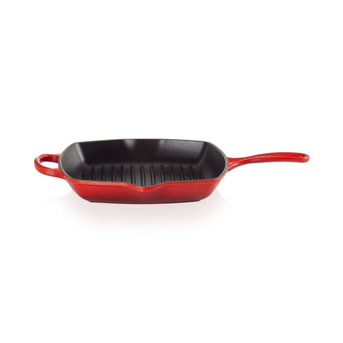 Le Creuset Grillpan Vierkant Kersenrood 26cm