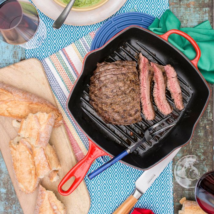 Le Creuset Grillpan Vierkant Kersenrood 26cm