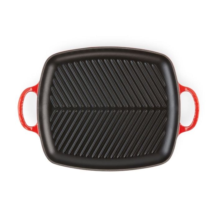 Le Creuset Grillpan Rechthoekig Kersenrood 30x27cm