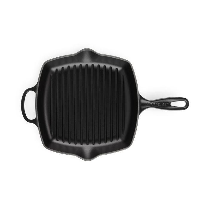 Le Creuset Grillpan Vierkant Zwart 26cm