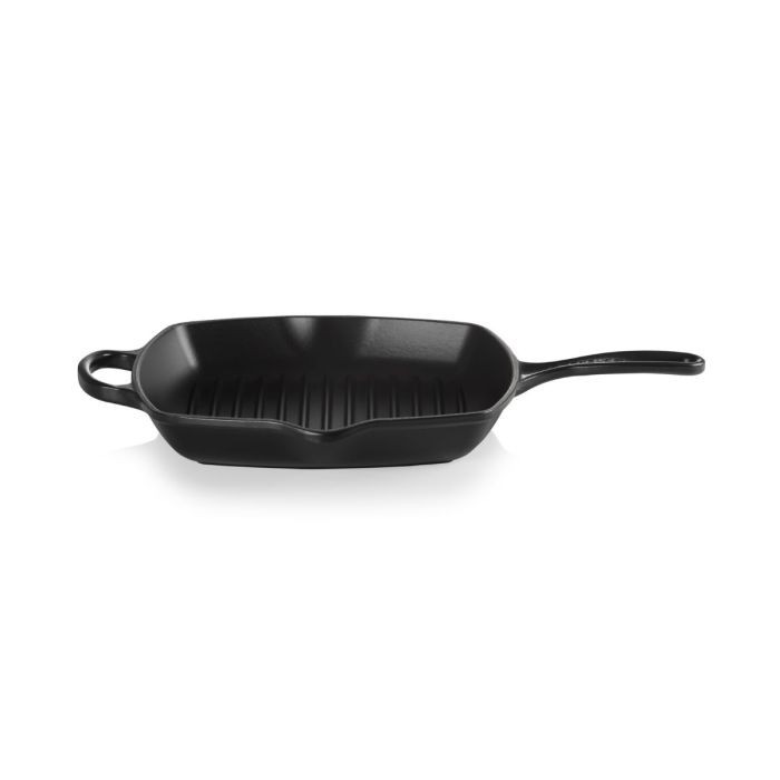 Le Creuset Grillpan Vierkant Zwart 26cm