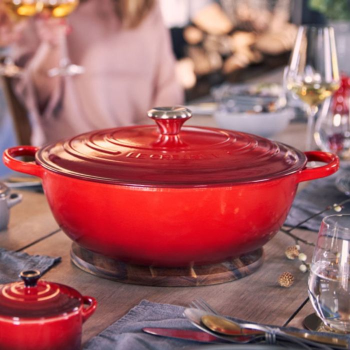Le Creuset Braadpan Marmite 26 cm Kersenrood *Licht beschadigd