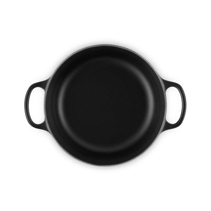 Le Creuset Ronde Braad/Stoofpan 22cm Mat Zwart 