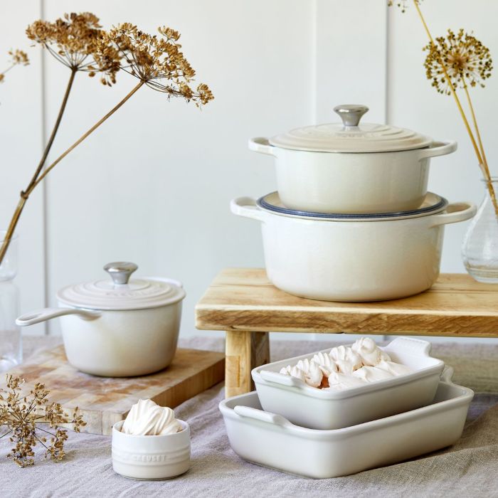 Le Creuset Ronde Braad/Stoofpan 26cm Meringue