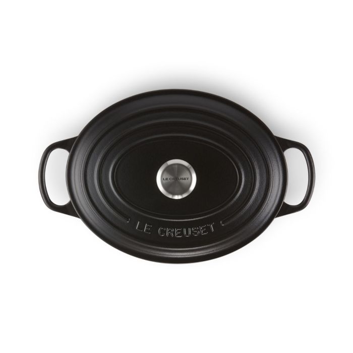 Le Creuset Ovaal Braad/Stoofpan 29cm Mat Zwart