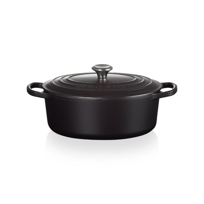 Le Creuset Ovaal Braad/Stoofpan 29cm Mat Zwart