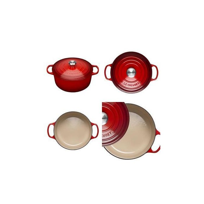 Le Creuset Ronde Braad/Stoofpan Kersenrood Ø 26 cm  5,3 liter 