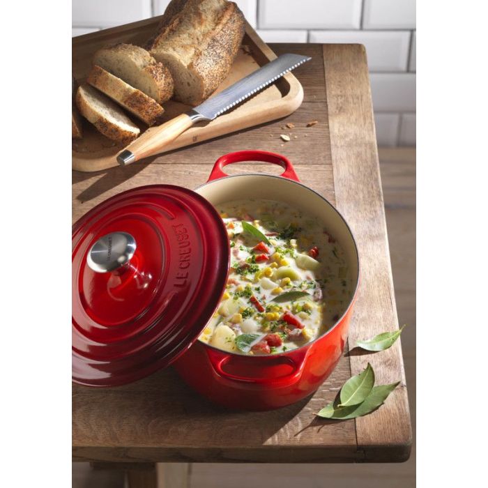 Le Creuset Ovaal Braad/Stoofpan Kersenrood Ø 31 cm 6,3 liter