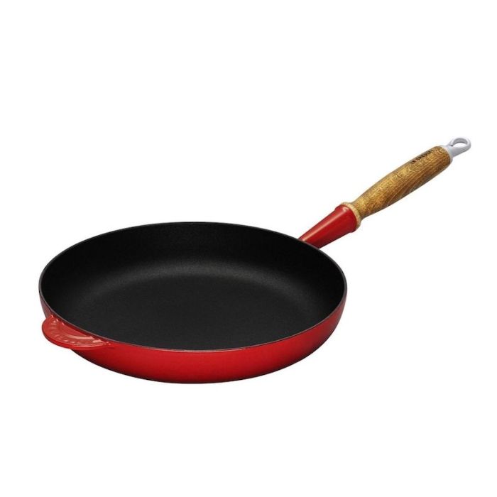 Le Creuset Koekenpan met Houten Handvat Kersenrood Ø 24 cm