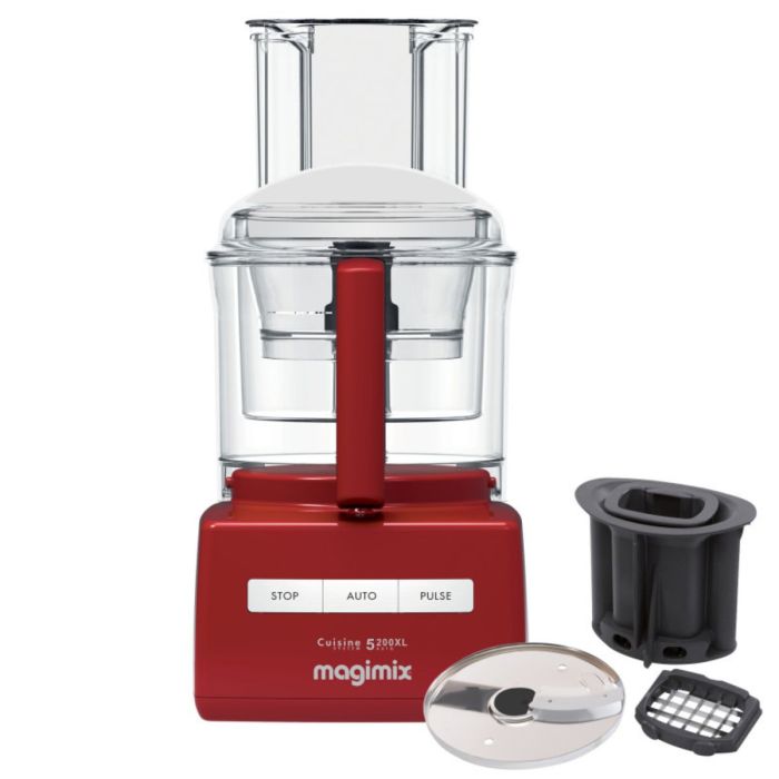 Magimix CS 5200 XL ROOD + Gratis BLOKJES- EN STAAFJES KIT T.W.V. €125,00