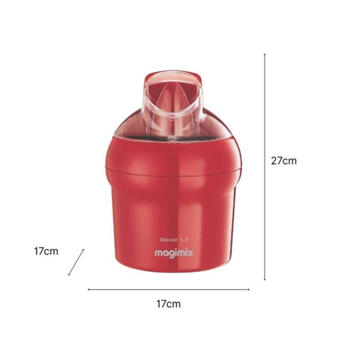 Magimix Glacier IJsmaker 1,5ltr. Rood