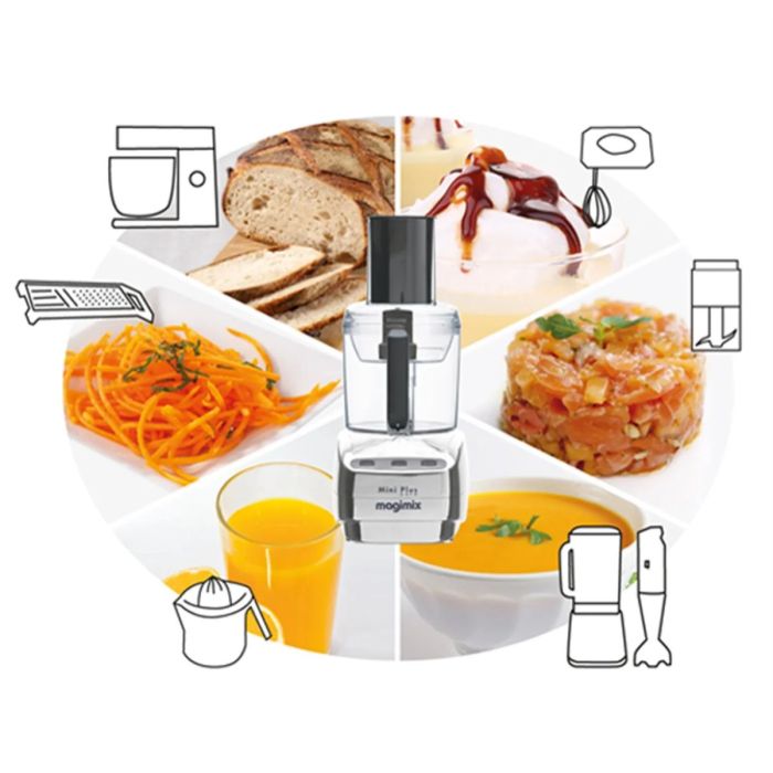 Magimix Mini Plus Foodprocessor Chroom