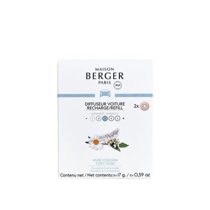 MAISON BERGER - AUTODIFFUSER NAVULLING COZY MUSK 2 STUKS