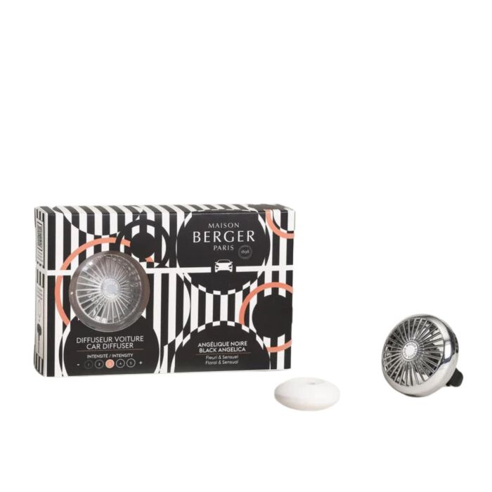MAISON BERGER - AUTODIFFUSER ILLUSION SILVER + BLACK ANGELICA