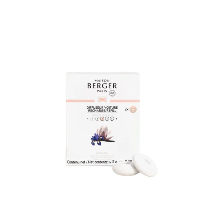 MAISON BERGER - AUTOPARFUM NAVULLING 2 STUKS LILIFLORA 