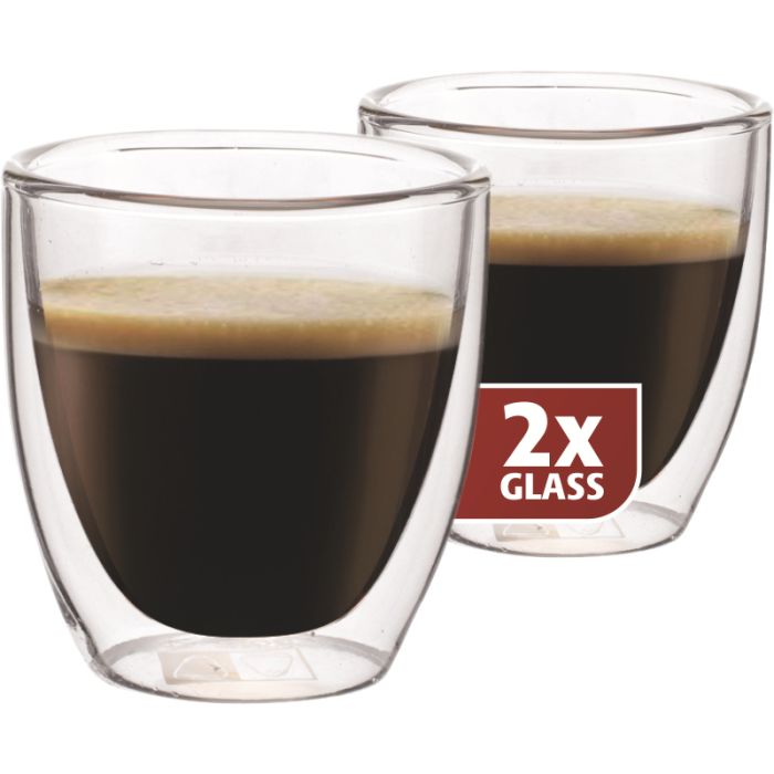 Maxxo Dubbelwandige Espresso Glazen