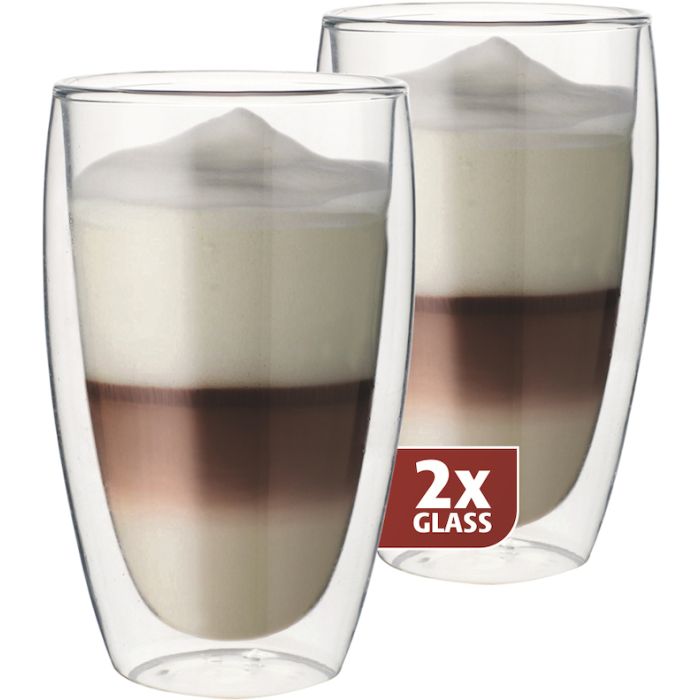 Maxxo Dubbelwandige Latte Glazen