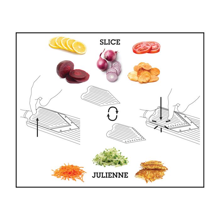 MICROPLANE V-RASP SLICER/JULIENNE