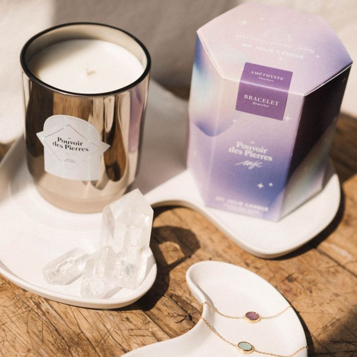 My Jolie Candle met armband Tiger Eye - Le Pouvoir Des Pierres