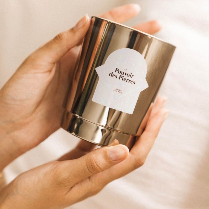 My Jolie Candle met ketting Nacre Blanc - Le Pouvoir Des Pierres