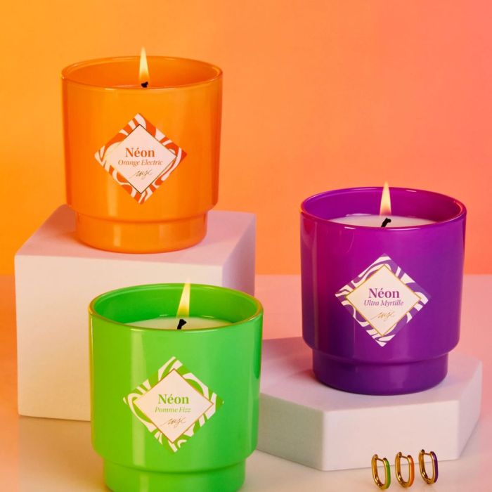 My Jolie Candle Neon Oorbellen Orange Electric
