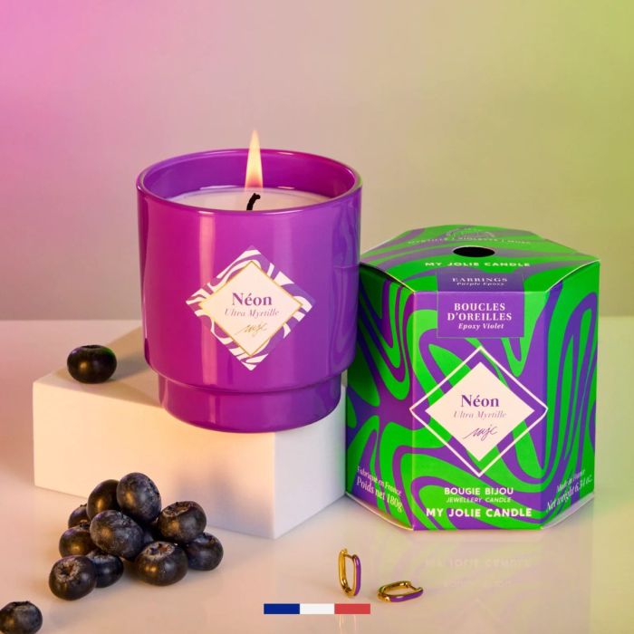 My Jolie Candle Neon Oorbellen Ultra Myrtille