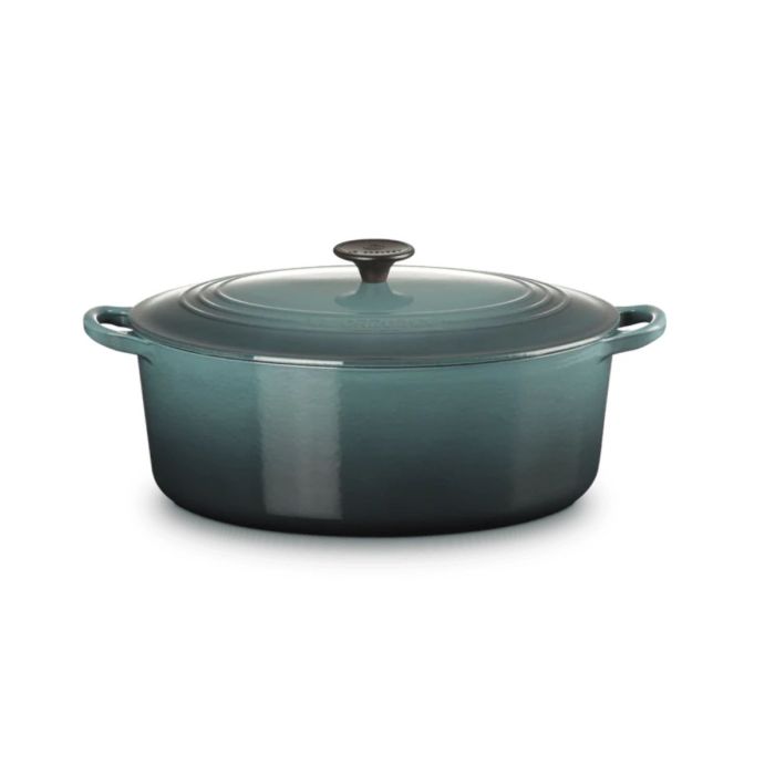 SALE - Le Creuset Ovale Braad/Stoofpan Ocean Blue Ø 31 cm