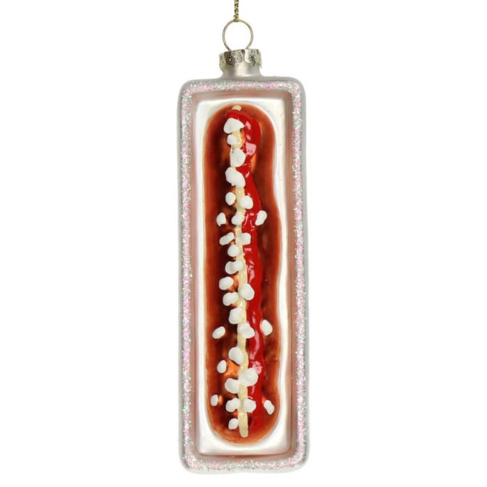 ORNAMENT FRIKANDEL GLAS 12.8CM