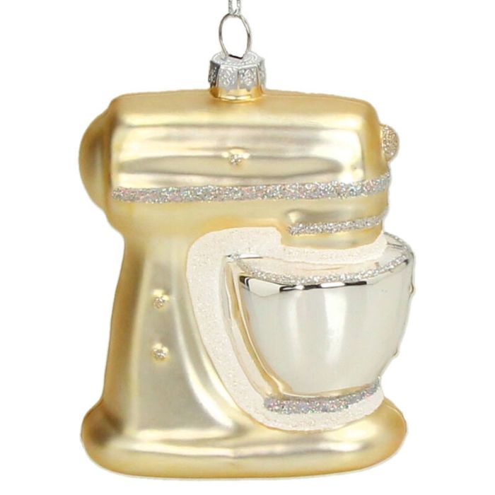 ORNAMENT KEUKENMIXER GEEL 10,2CM