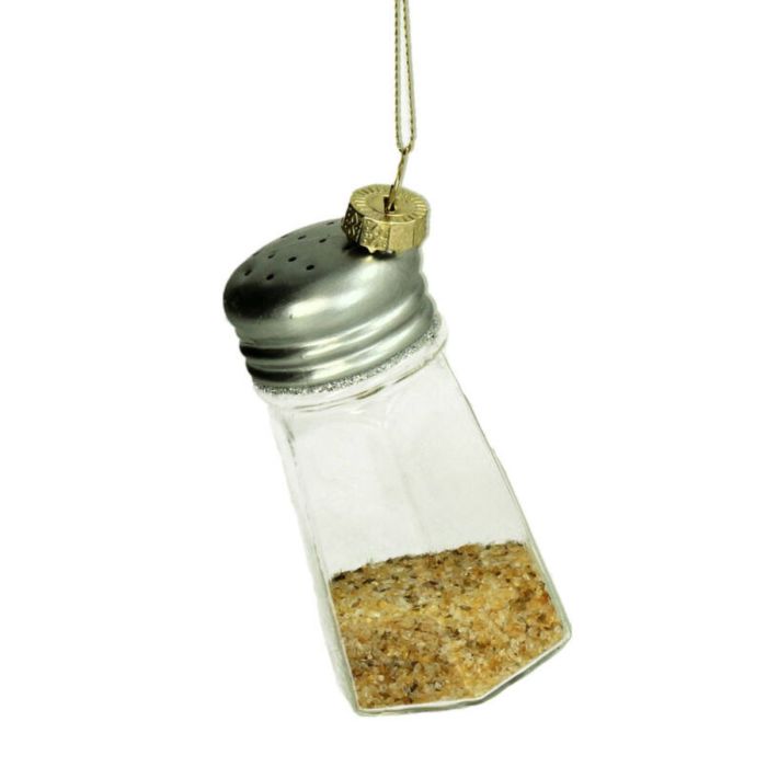 ORNAMENT ZOUTPOTJE GLAS 9CM