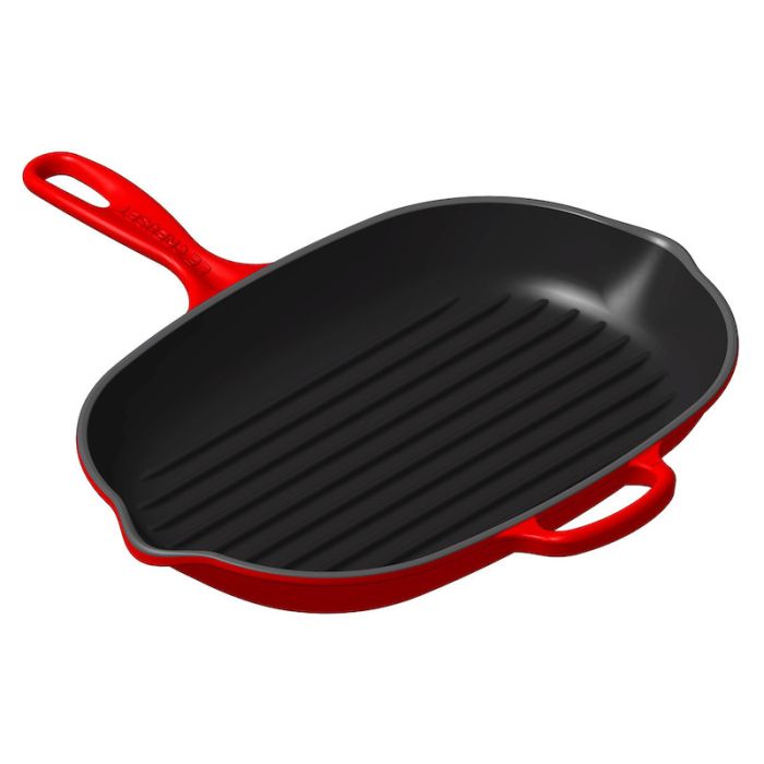 Le Creuset Grillpan Ovaal Kersenrood 32cm