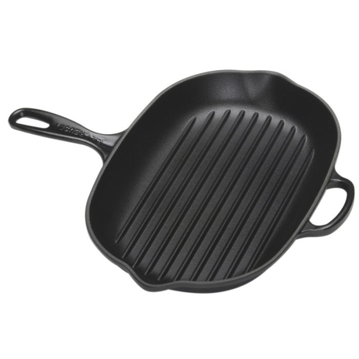 Le Creuset Grillpan Ovaal Zwart 32cm