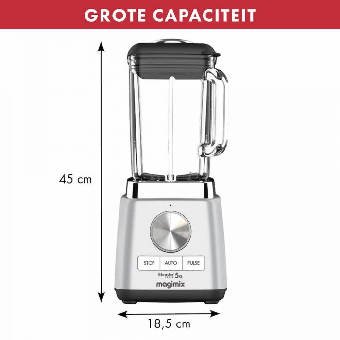 Magimix Power Blender 5 XL Mat Chroom