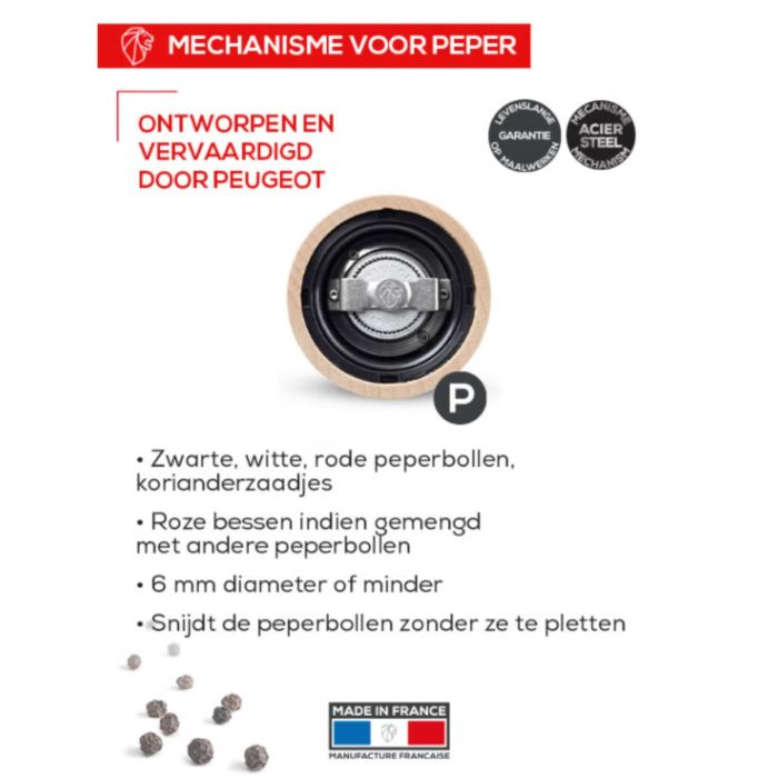 Peugeot Paris Chocolat - Pepermolen - U-select - 30cm