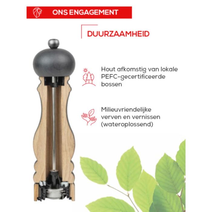 Peugeot Pepermolen Madras Chocolat U select 16cm