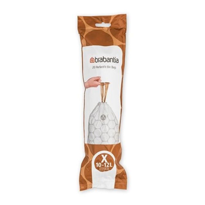 Brabantia PerfectFit Afvalzakken 10-12 Liter met Trekbandsluiting Code X