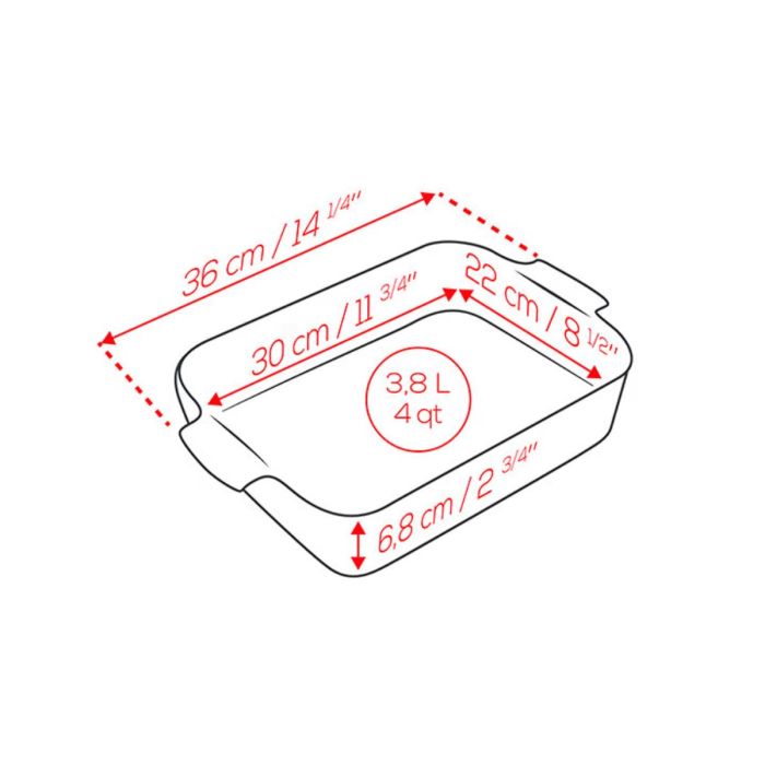 PEUGEOT OVENSCHAAL RECHTHOEKIG 36CM SALIEGROEN