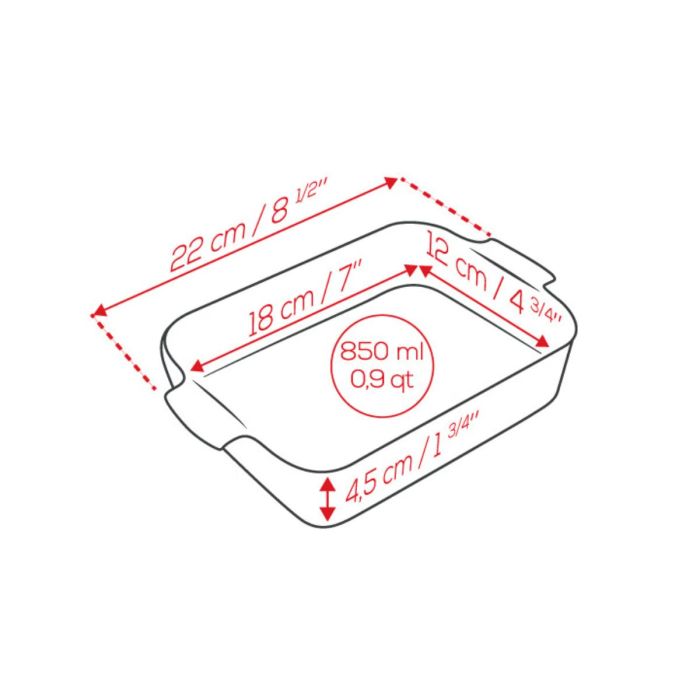 PEUGEOT OVENSCHAAL RECHTHOEKIG 22CM SALIEGROEN