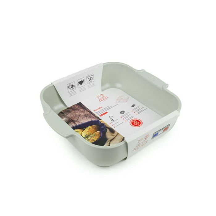 PEUGEOT OVENSCHAAL VIERKANT 28CM SALIEGROEN