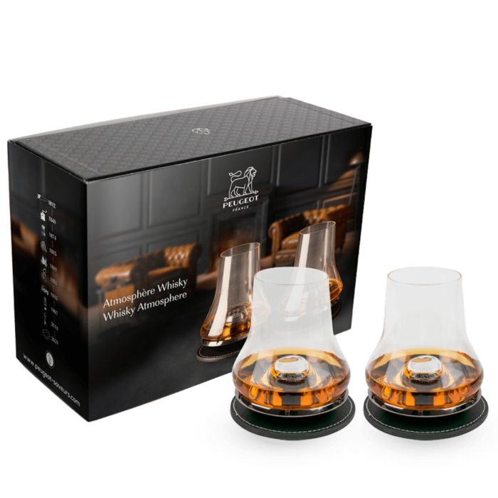 PEUGEOT GIFT BOX KOFFER DUO SET ATMOSPHÈRE WHISKY