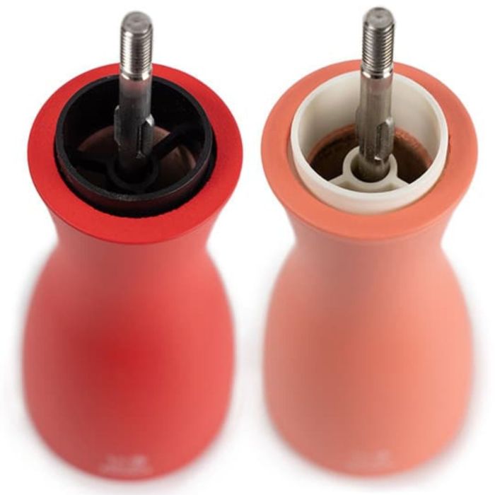 PEUGEOT TAHITI DUO PEPER- EN ZOUTMOLEN VUUR / ORANJE 15CM