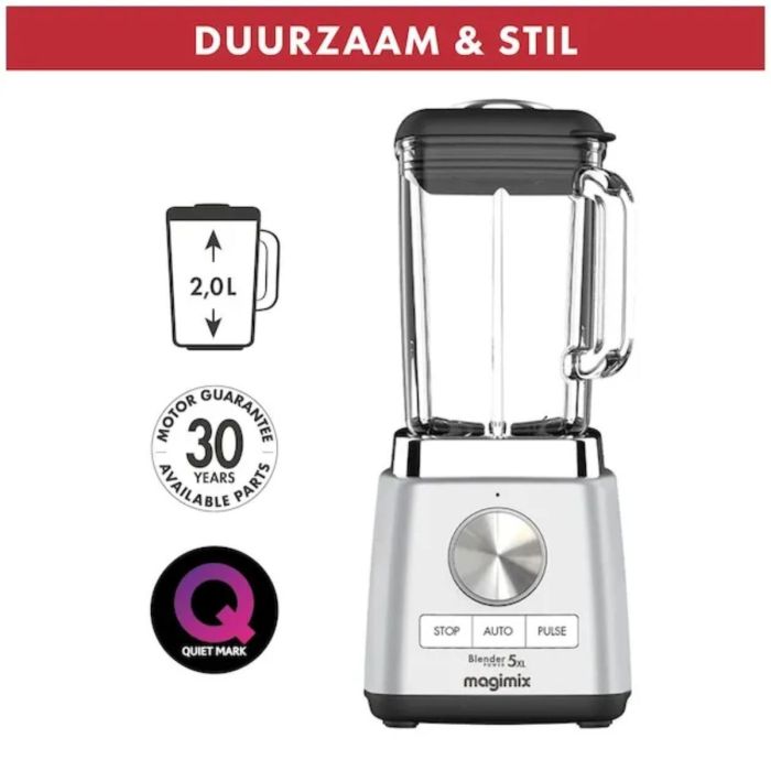 Magimix Power Blender 5 XL Mat Chroom