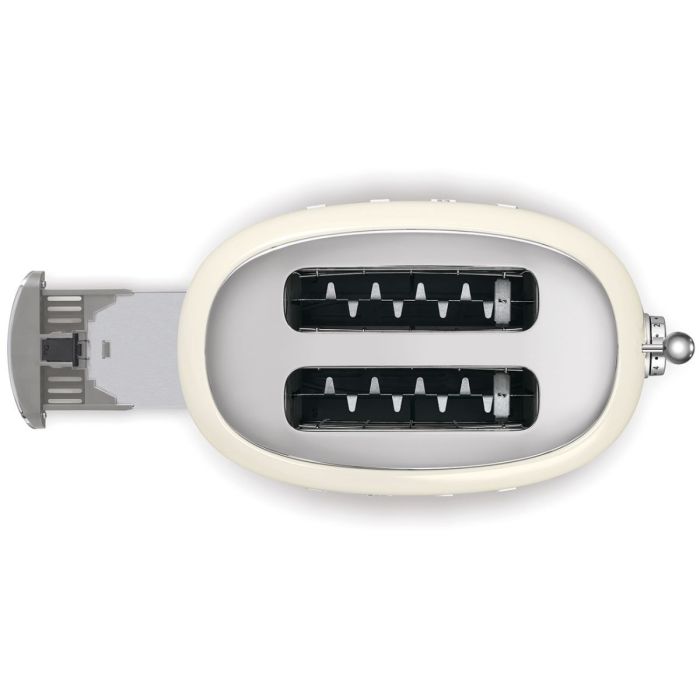 SMEG - TOASTER 2X2, CREME, GLANZEND