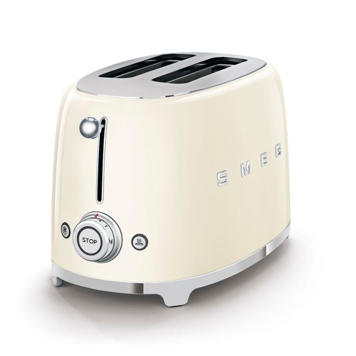 SMEG - TOASTER 2X2, CREME, GLANZEND