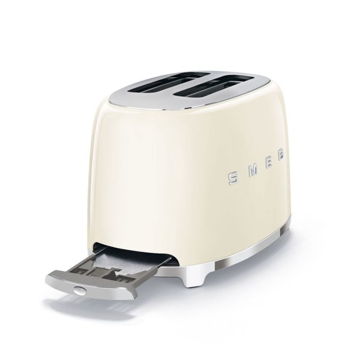 SMEG - TOASTER 2X2, CREME, GLANZEND