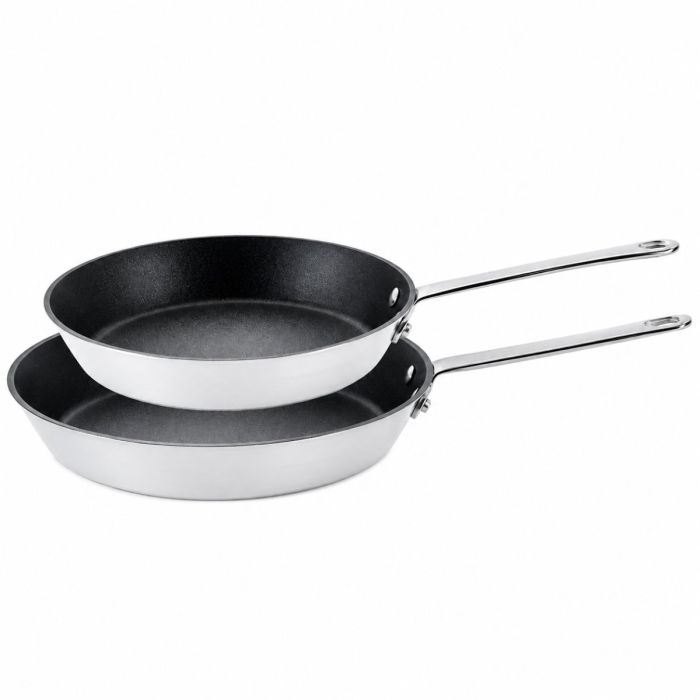 Scanpan Maitre D' Steel Koekenpannenset  20+28cm – RVS met Stratanium+ Anti-aanbaklaag