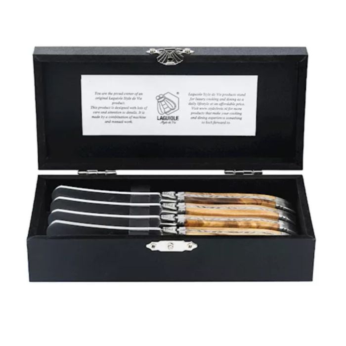 STYLE DE VIE LUXURY LINE 4 BOTERMESSEN OLIJFHOUT