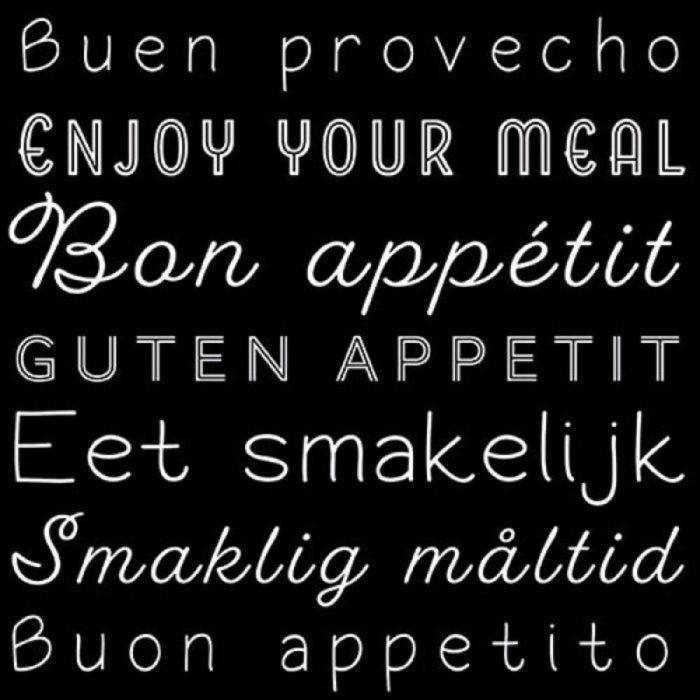 Ambiente Servetten Enjoy Your Meal