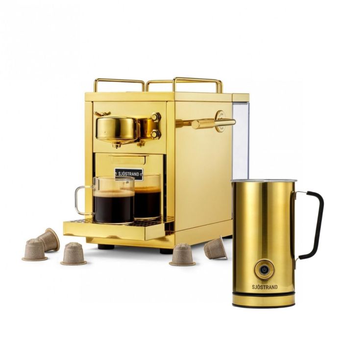 SJÖSTRAND ORIGINAL 2.0 BRASS + MELKOPSCHUIMER