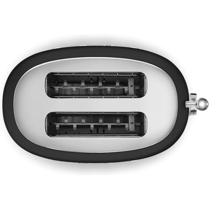 SMEG Broodrooster 2x2 Mat Zwart